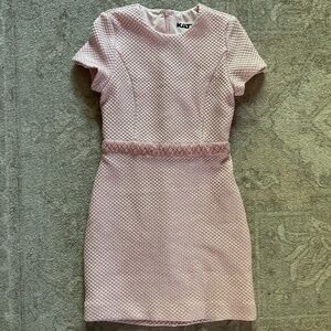 Katie J shimmery shift dress (pink)